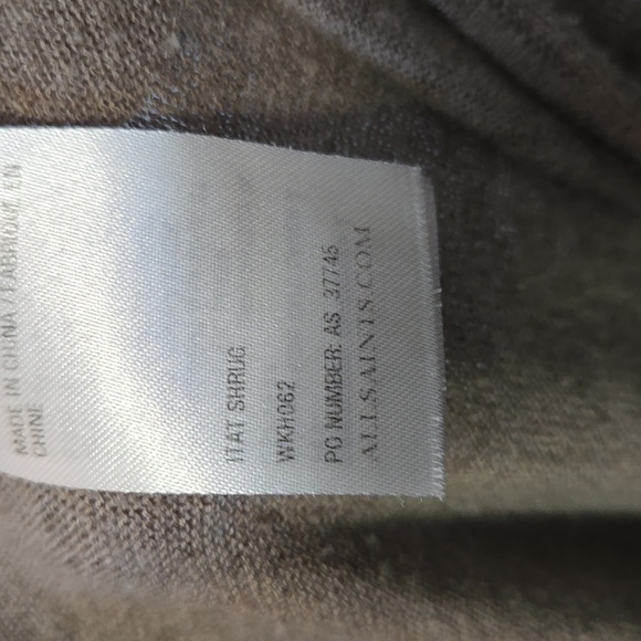 ALLSAINTS Mocha Brown ITAT Shrug Twist Front Long Sleeve Sweater Sz 8 - Picture 14 of 14